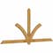 Ekena Millwork Redmond Rough Sawn Timber Gable Bracket, Western Red Cedar, 96"W x 44"H x 2"D x 4"F, 11/12 Pitch GBW096X44X0204RED00RWR - alternate 5